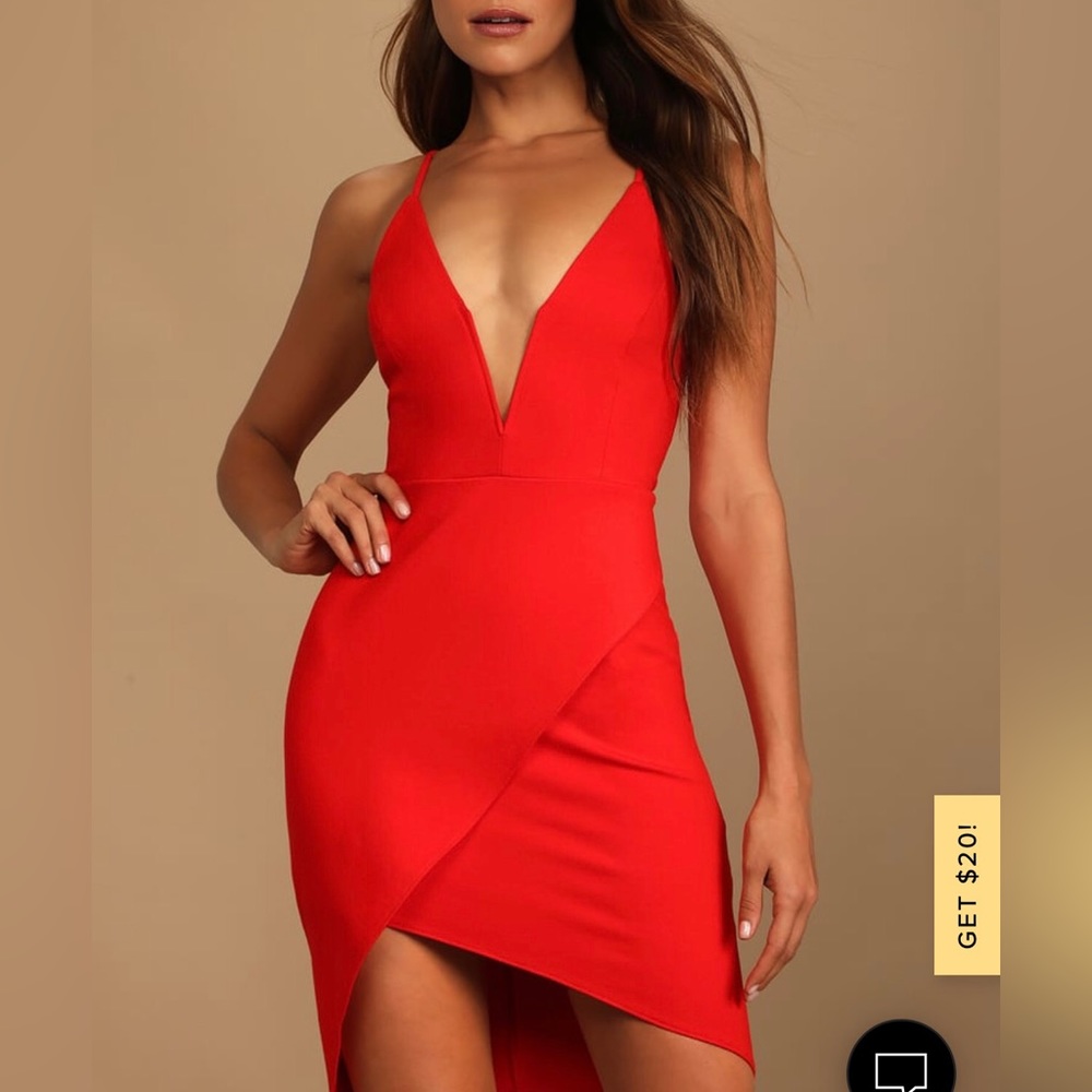 Red Bodycon Mini Dress